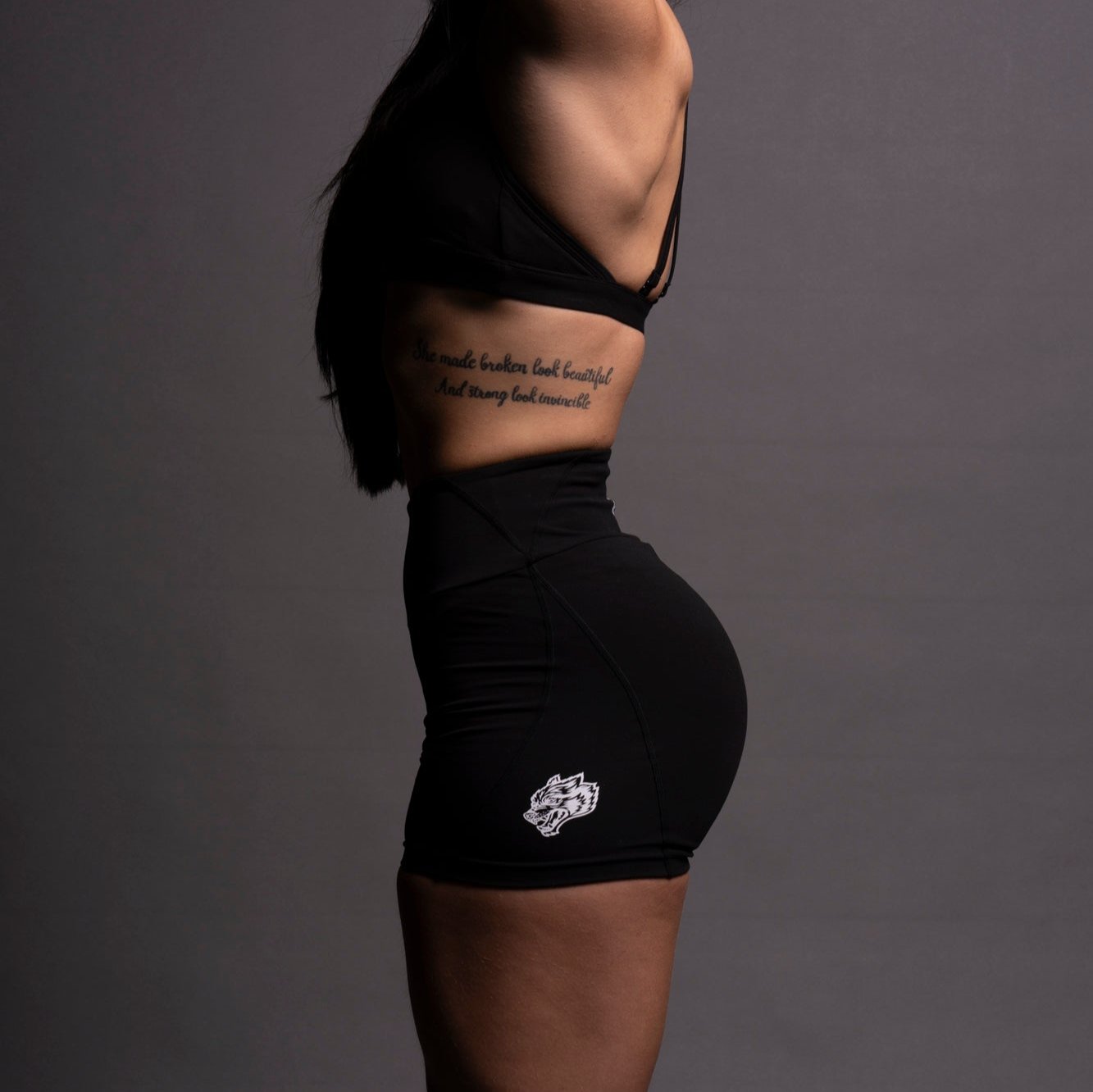 Alexa Black Energy Shorts for Active Wear