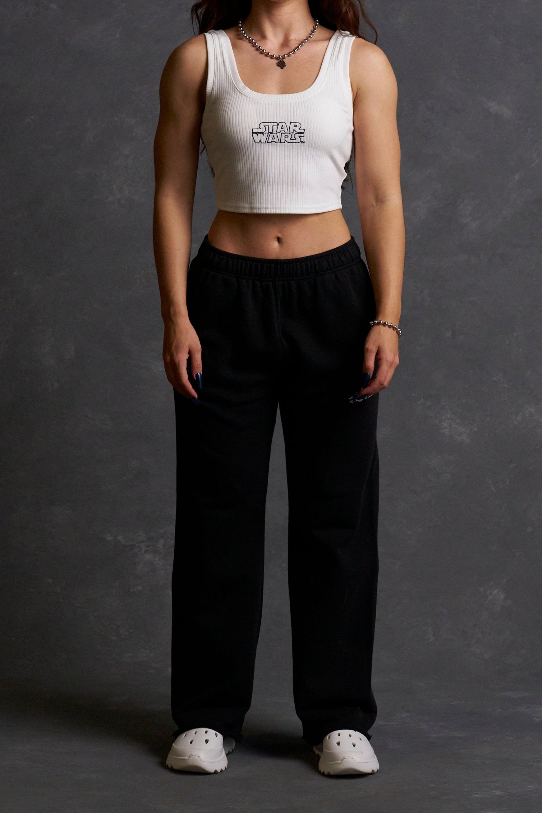 Black Iron Side Couture Sweatpants