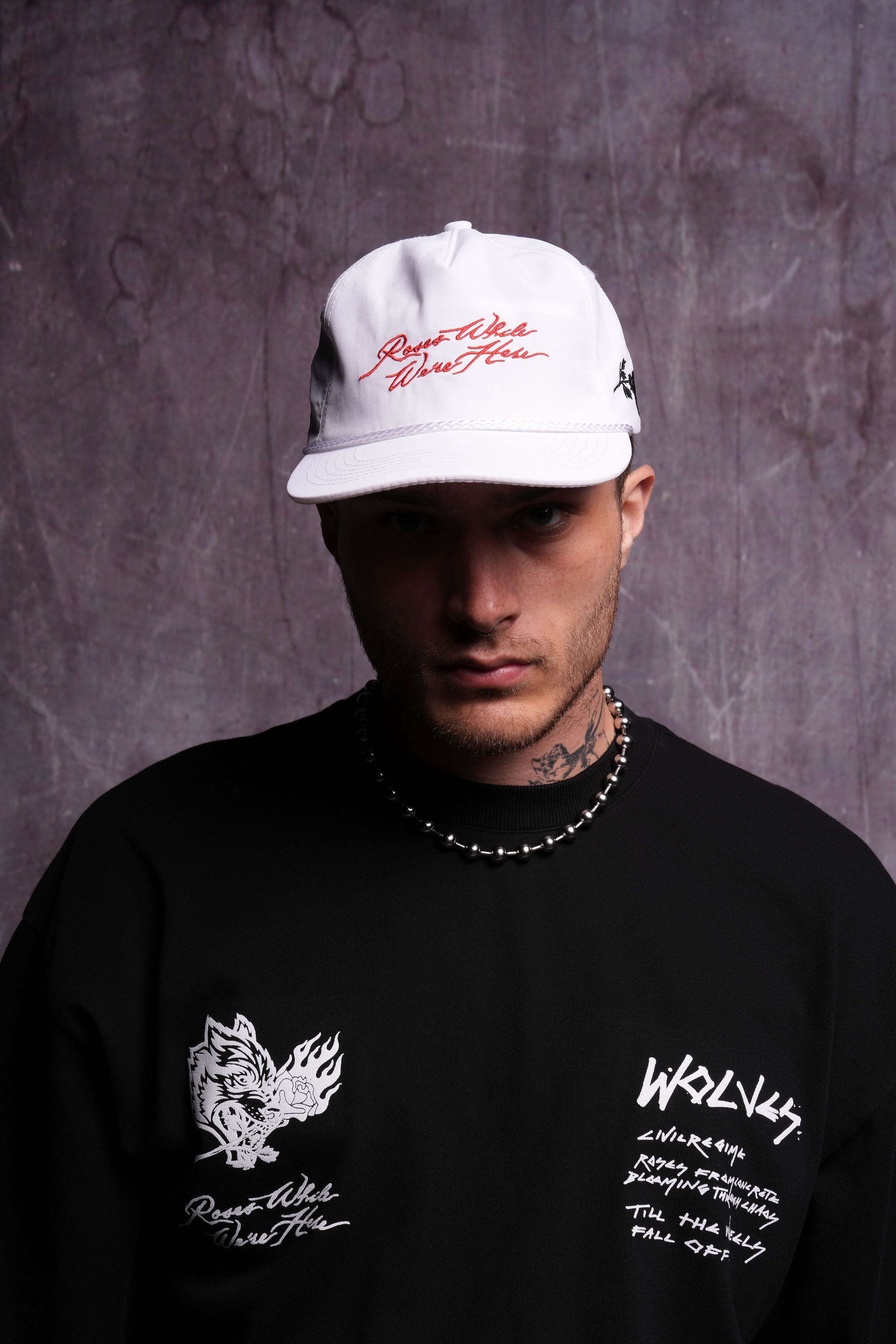 Cream & Black Paradise Hat by Roses While We're Here