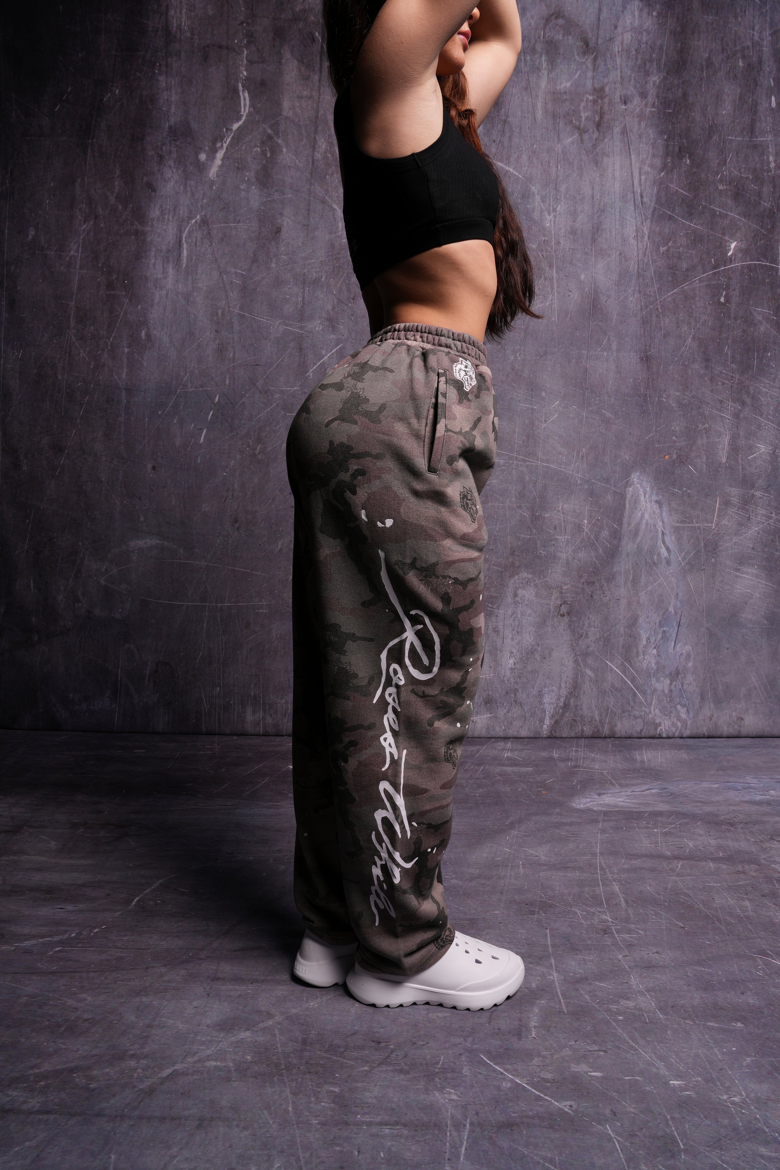 Blooming Woodland Camo Sweatpants by Roses While We're Here