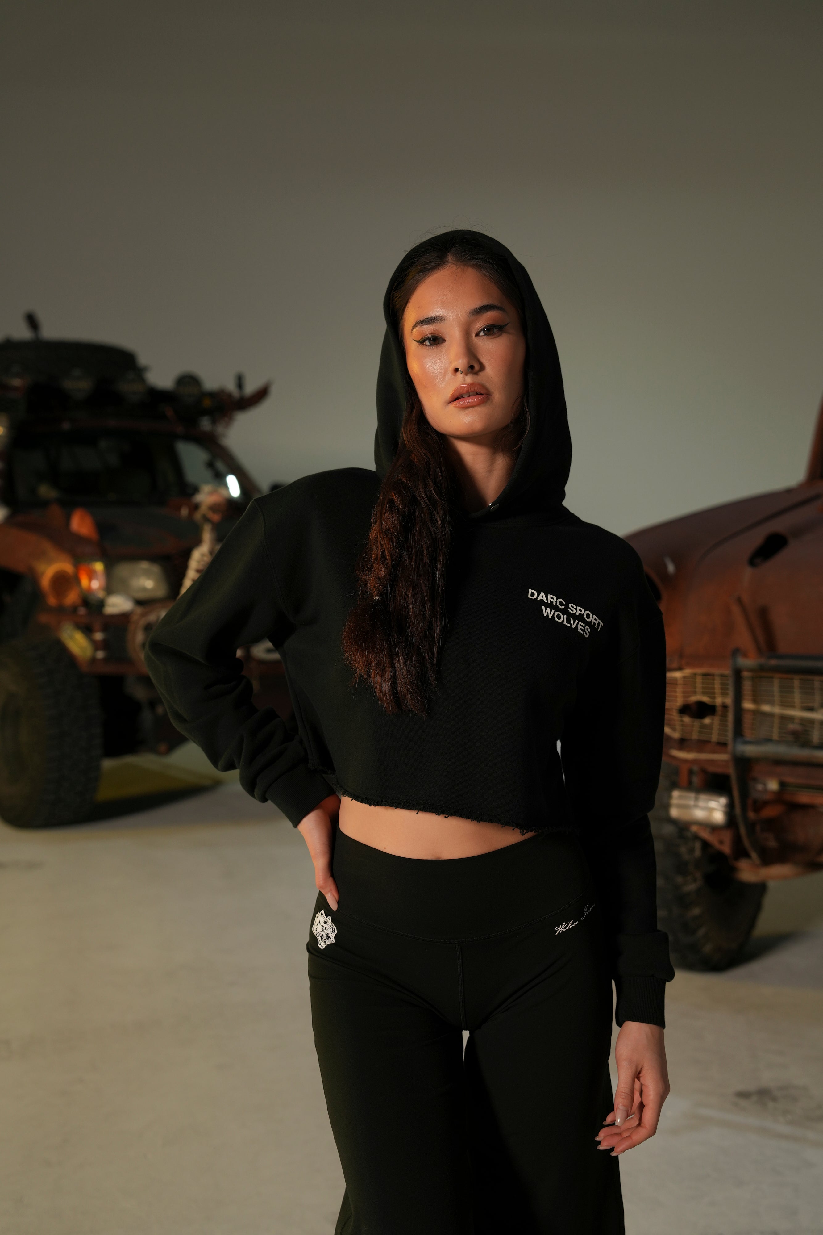 Black Wide Leg Energy Pants for Active Comfort