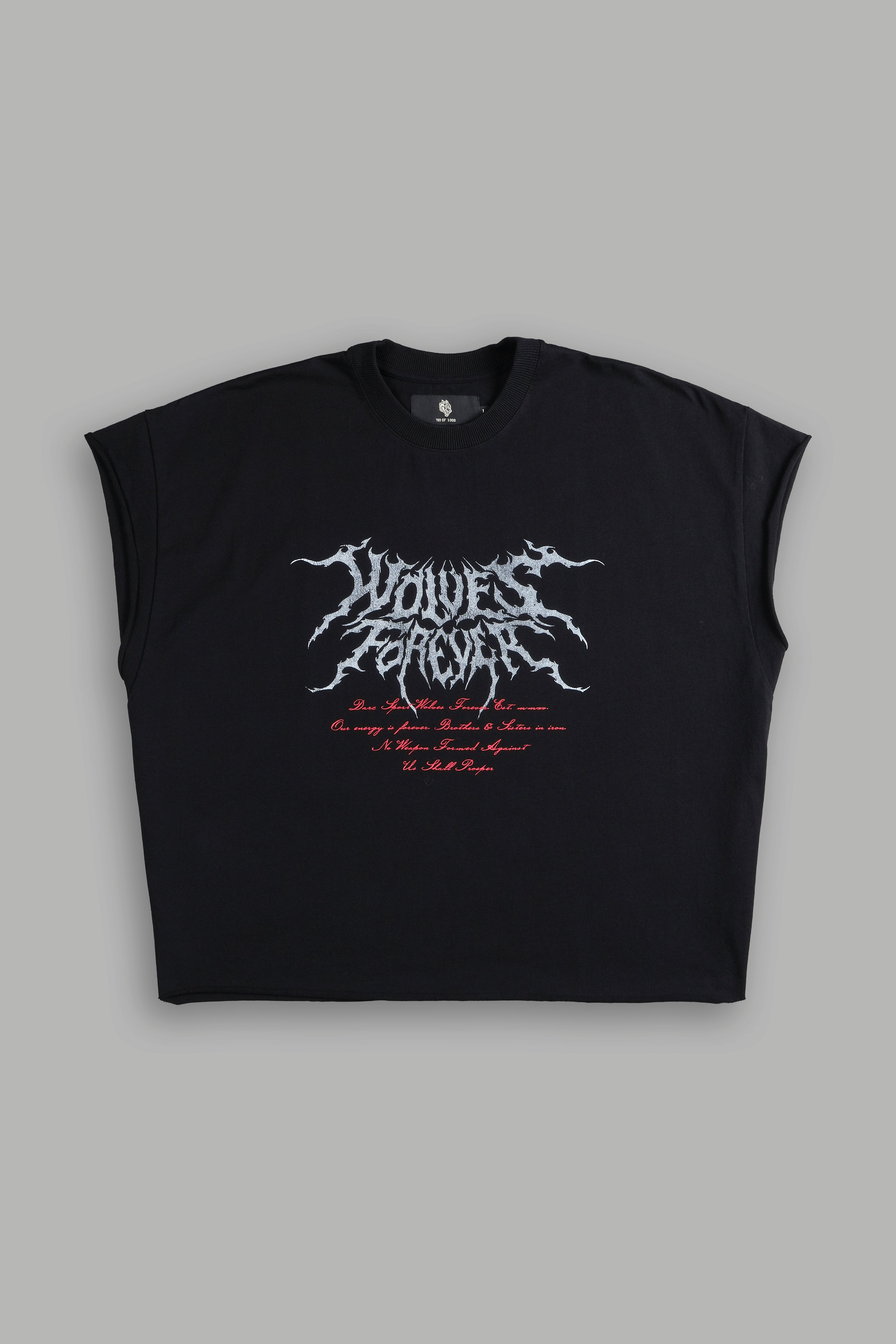 Black Grunge Cut Off Tee by Darc Core
