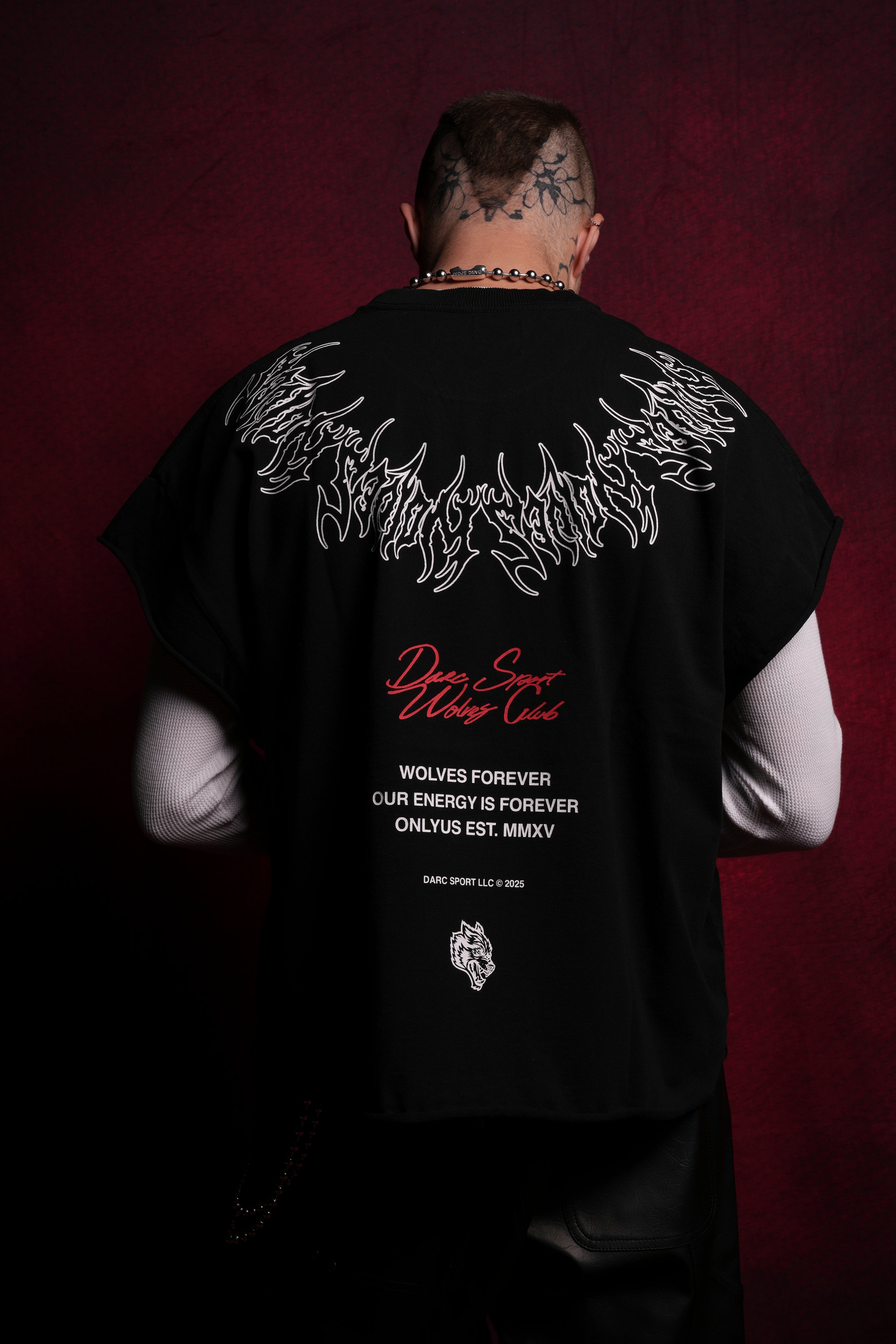 Black Grunge Cut Off Tee by Darc Core