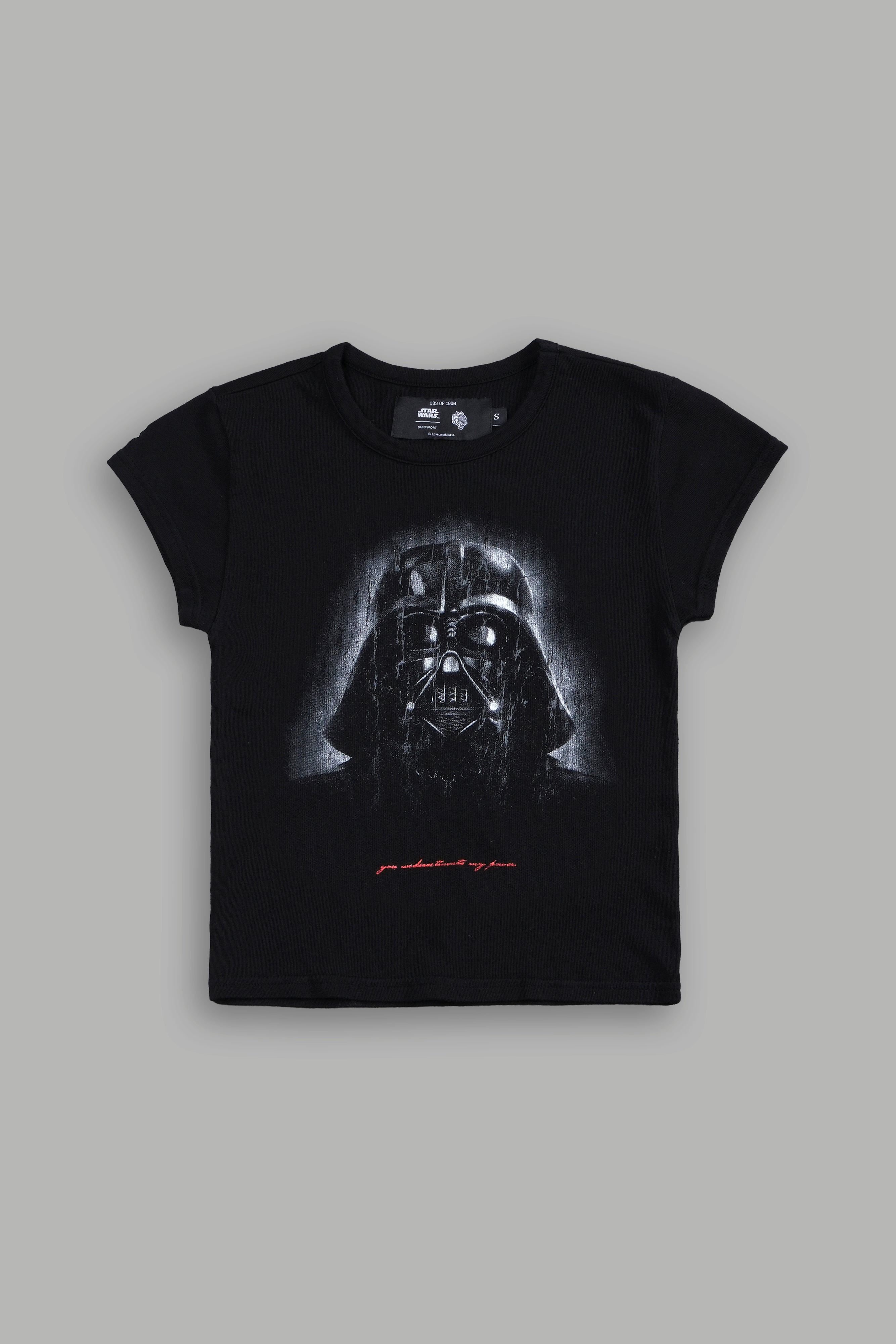 Black 'The Power Of The Dark Side' Baby Tee