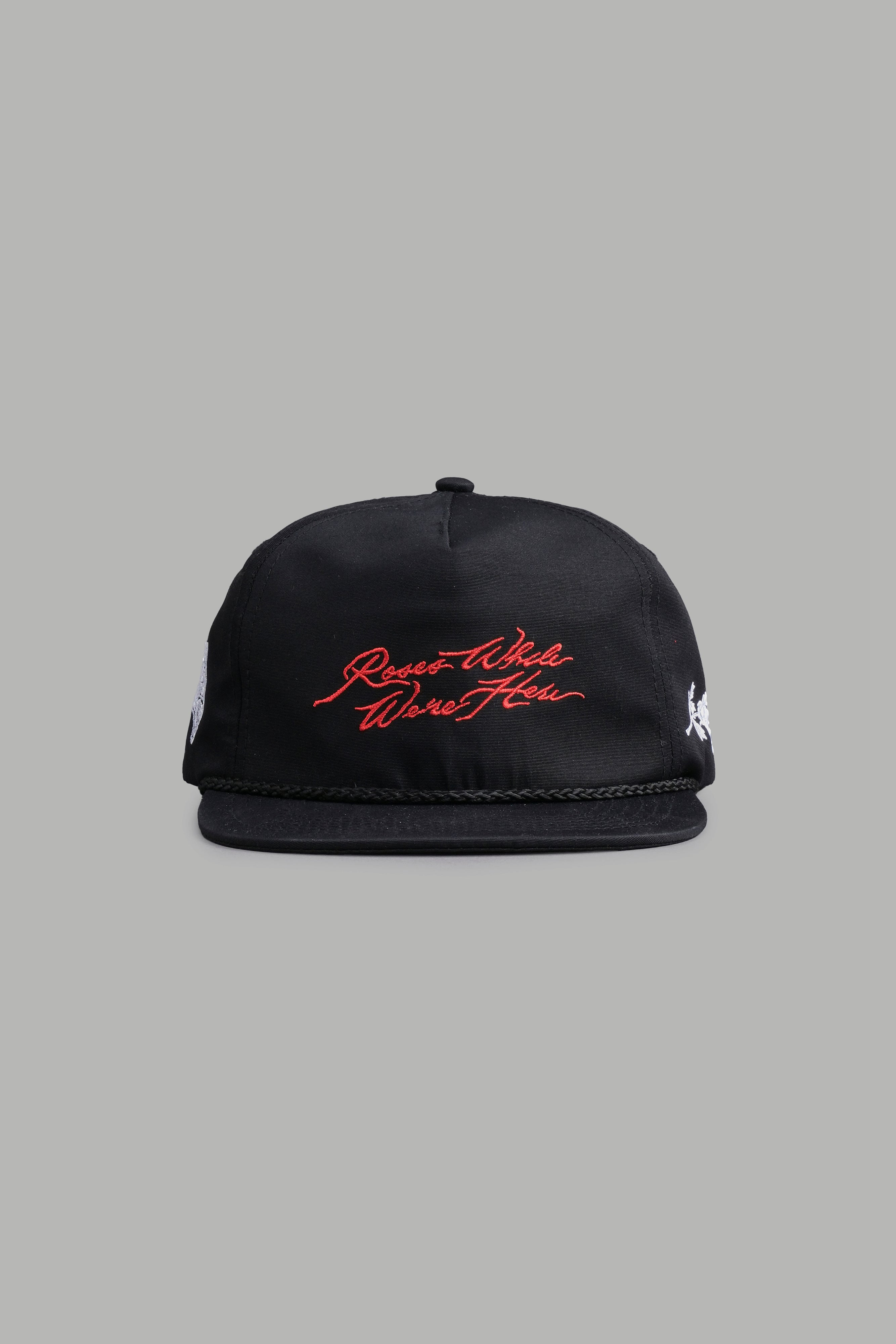 Paradise Black/White Roses Hat - Stylish Casual Wear