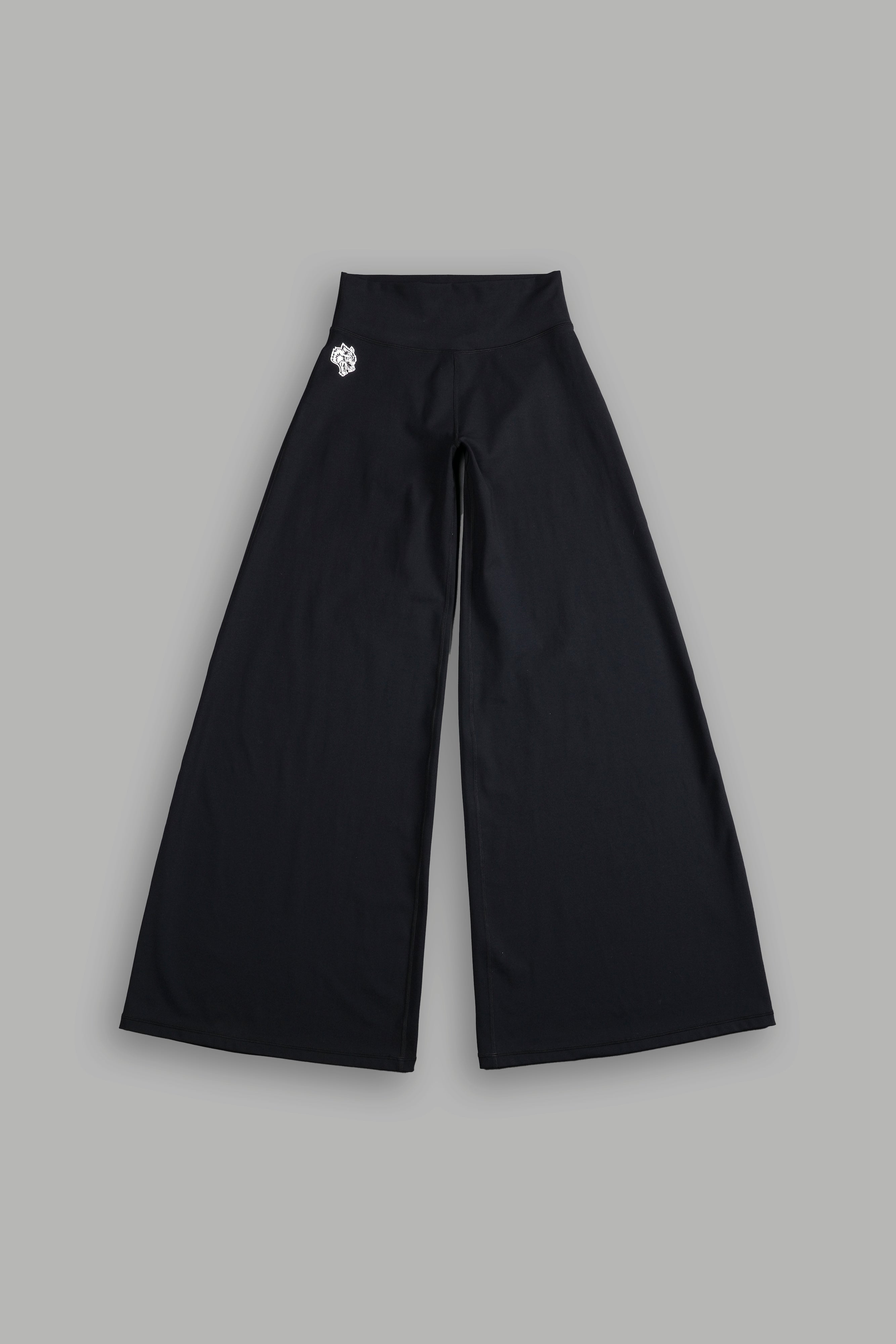 Black Wide-Leg Energy Pants for Comfort