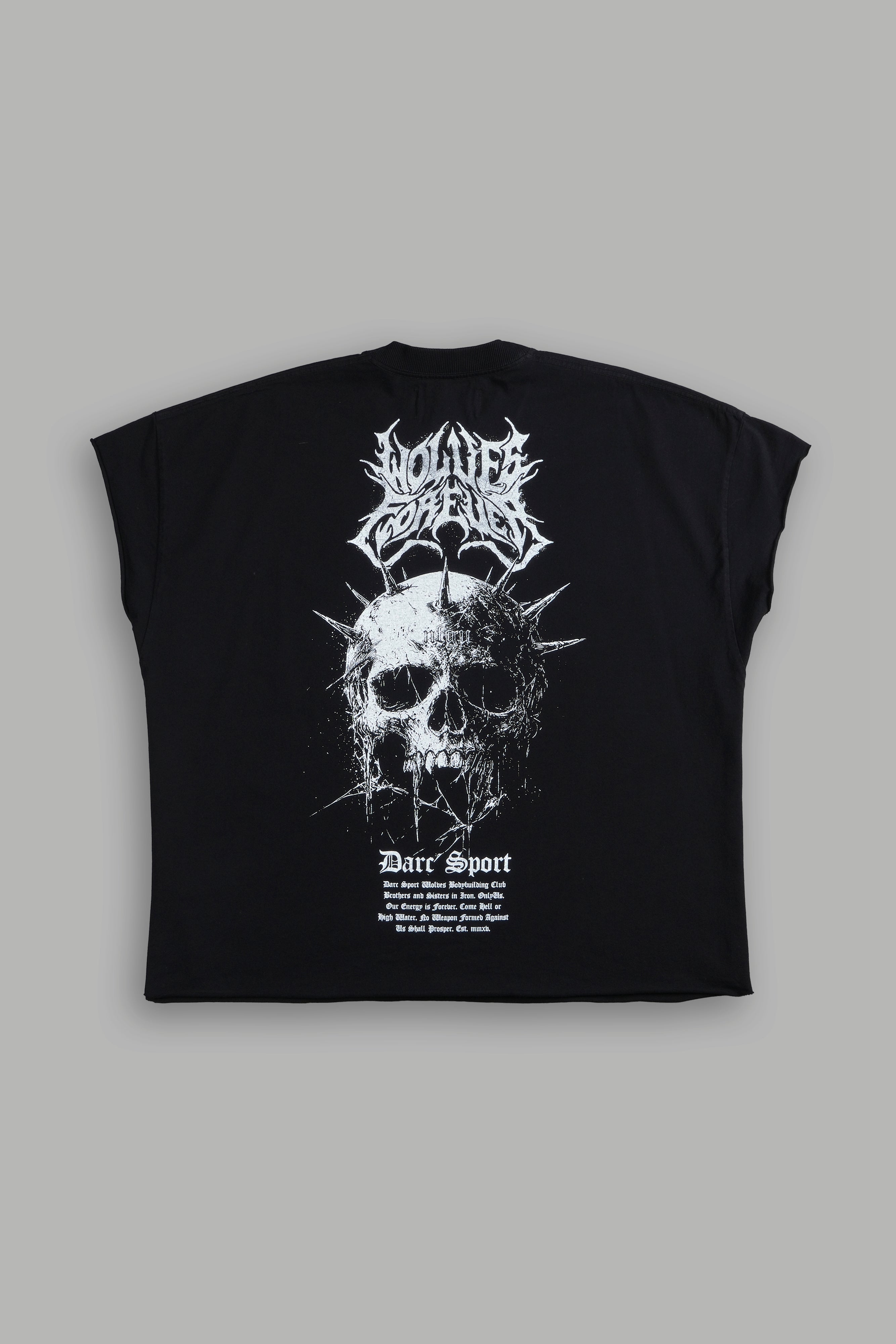 Black Grunge Cut-Off Tee by Mourning Star