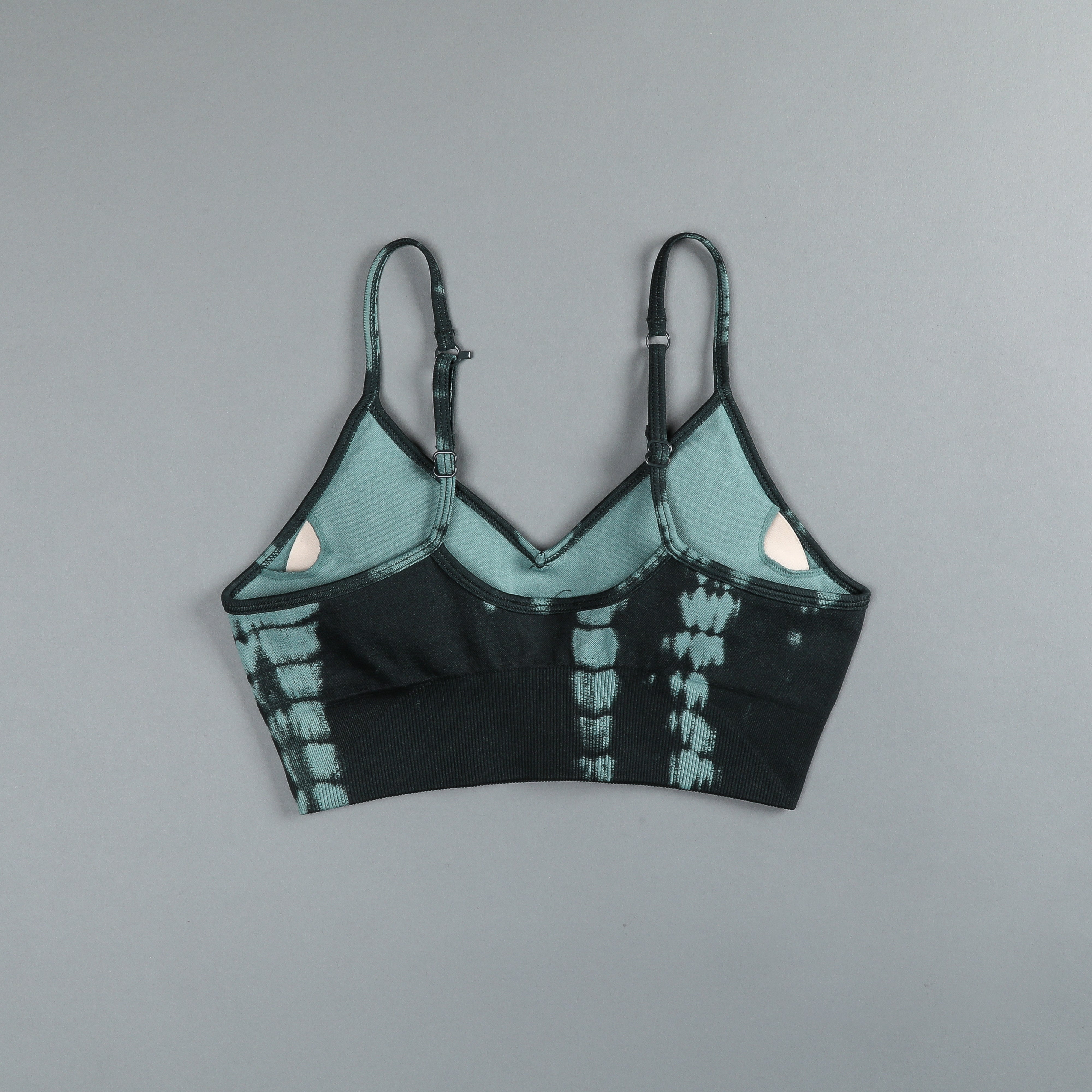 Lone Everson Seamless Sports Bra - Jade Green Serpent