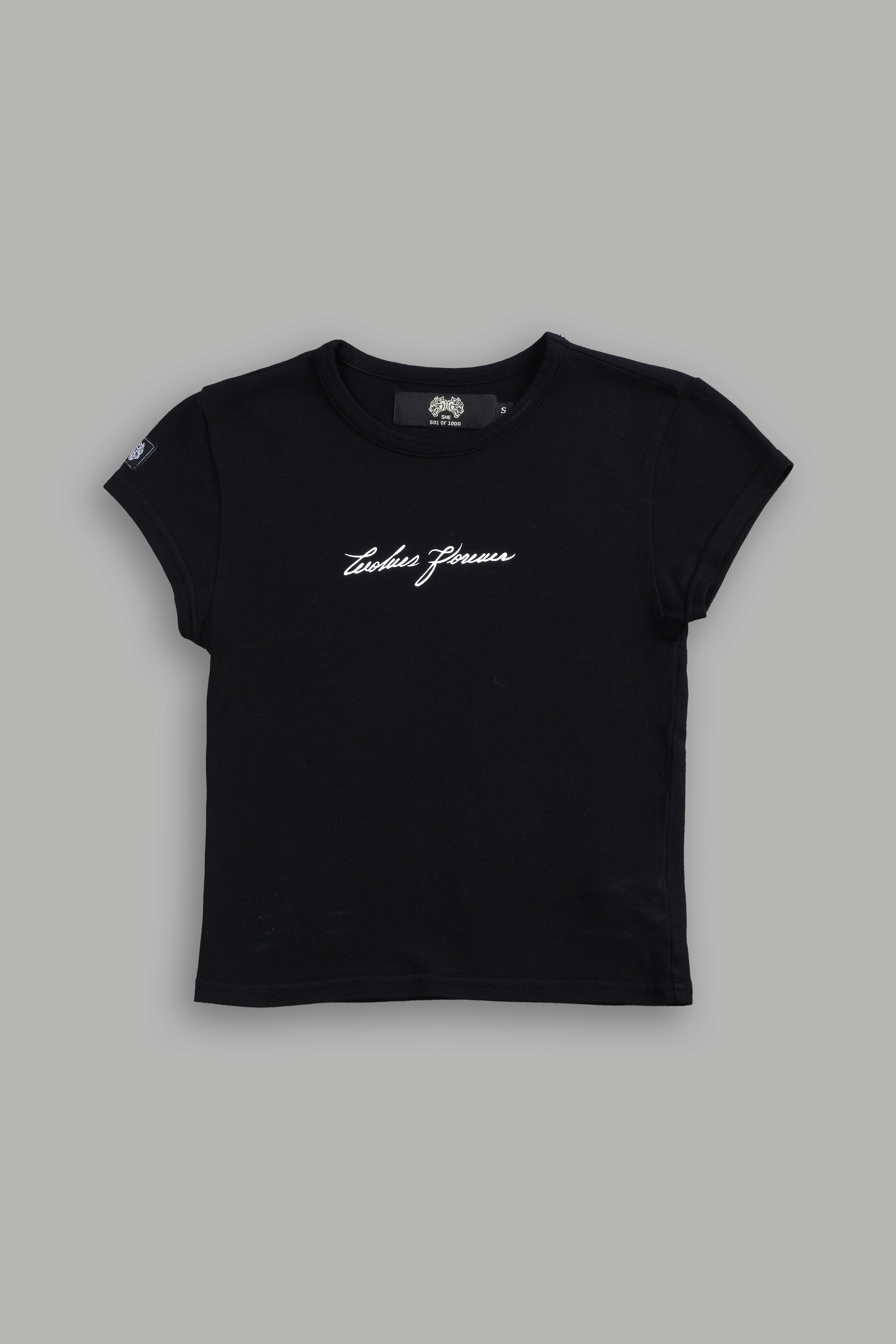 Black Wolves Graphic Baby Tee