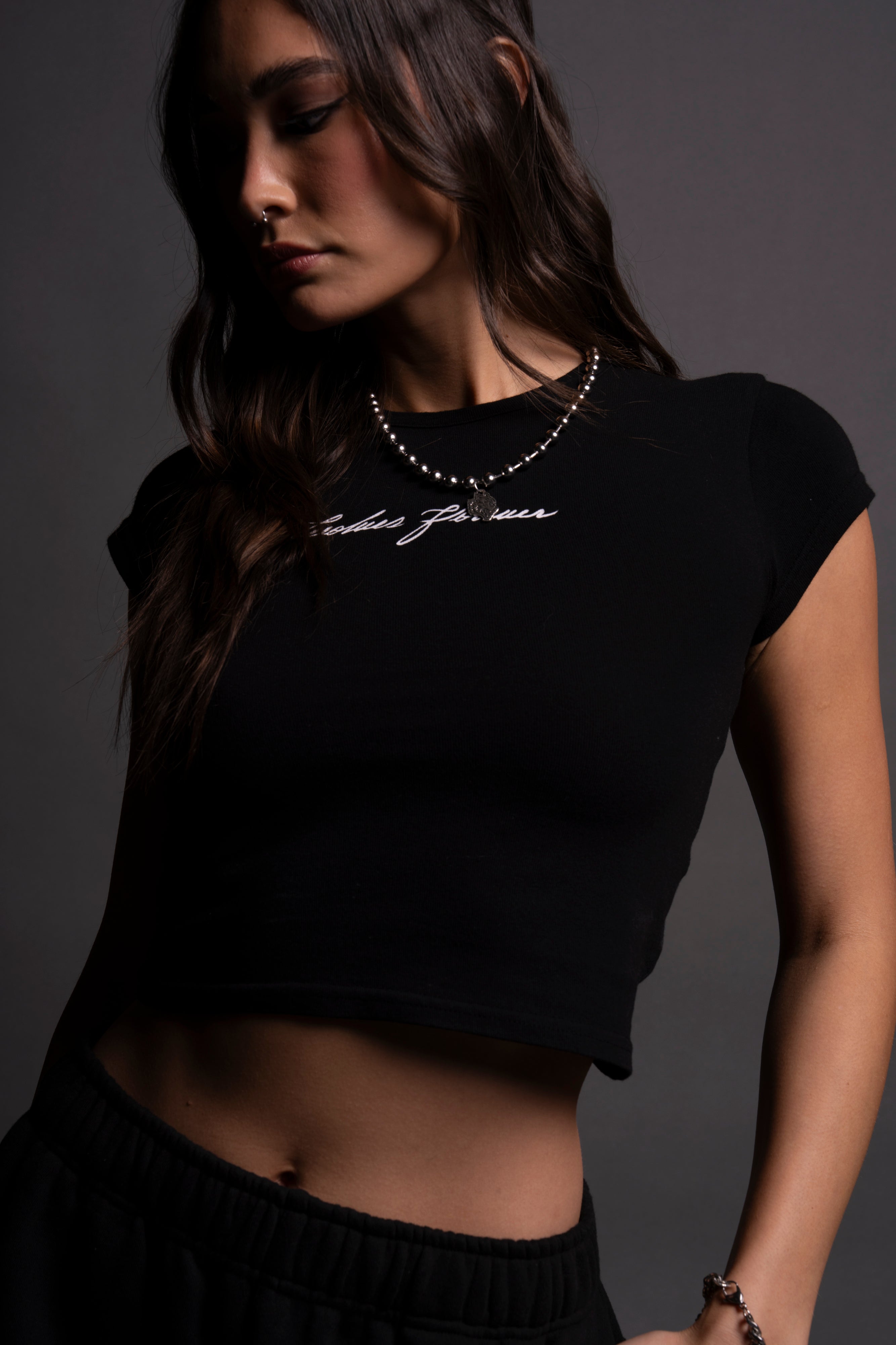 Black Wolves Graphic Baby Tee