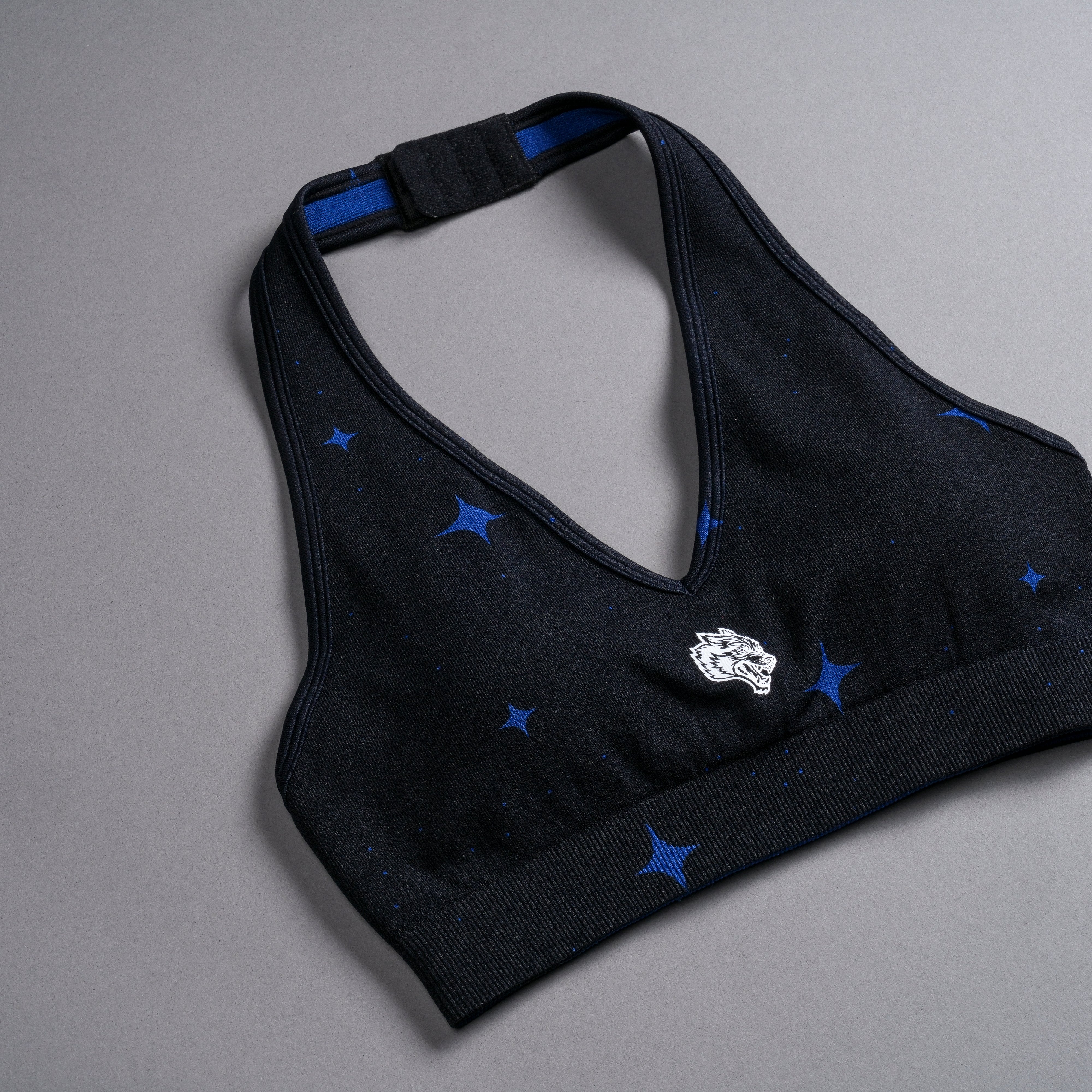 Lone Everson Seamless Halter Bra - Darc Cobalt Starry Night