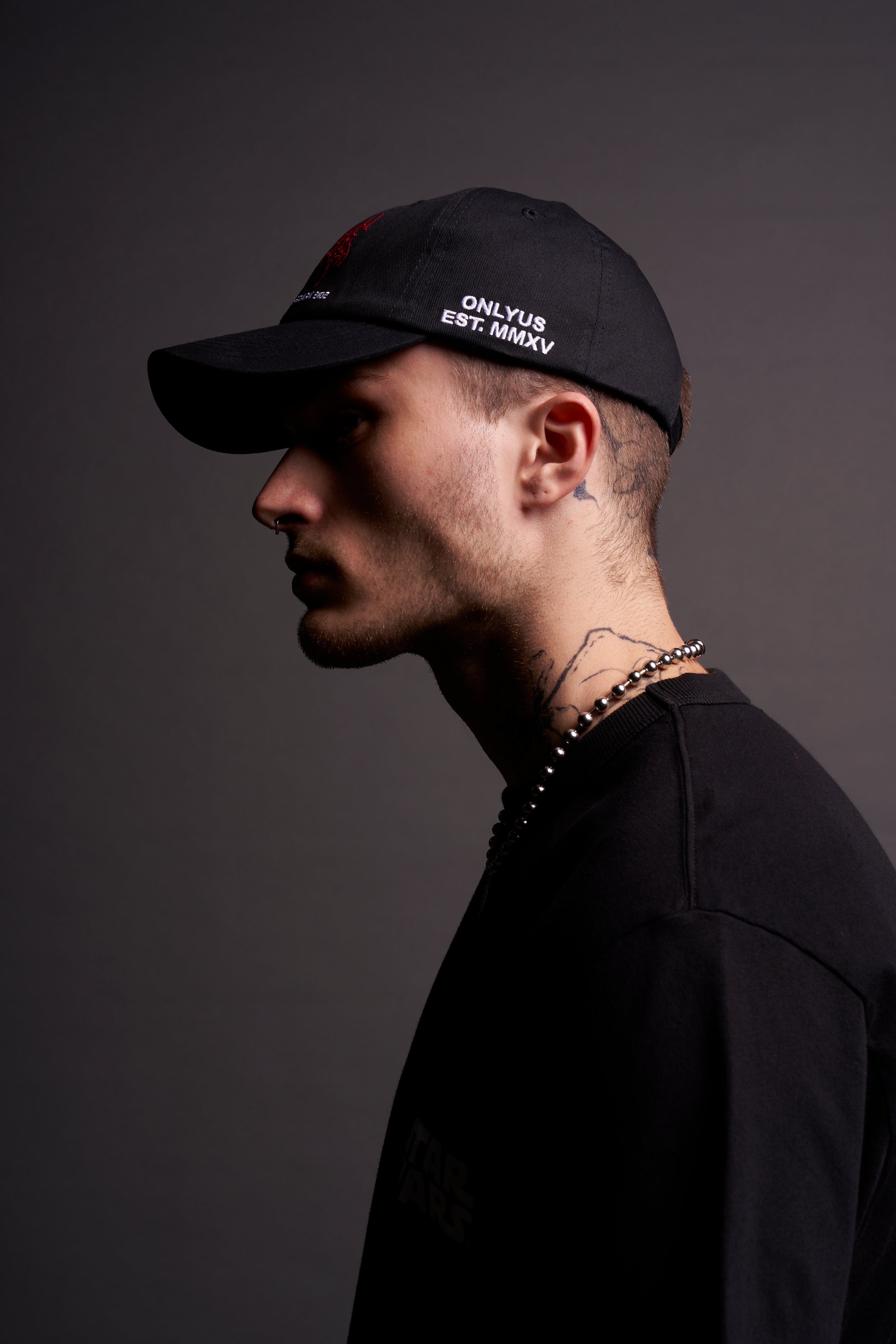 Black Dark Side Dad Cap - Stylish Unisex Hat