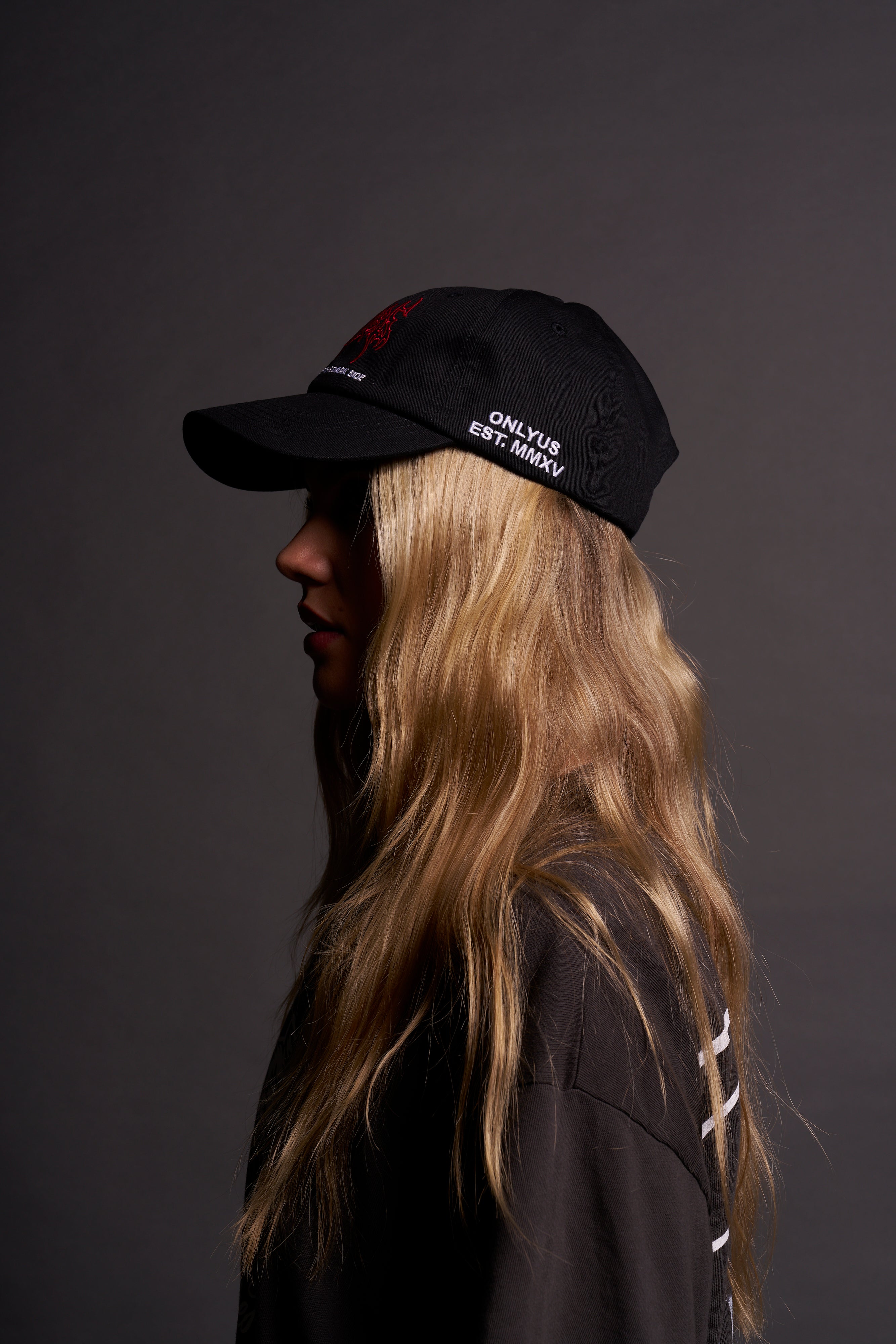 Black Dark Side Dad Cap - Stylish Unisex Hat