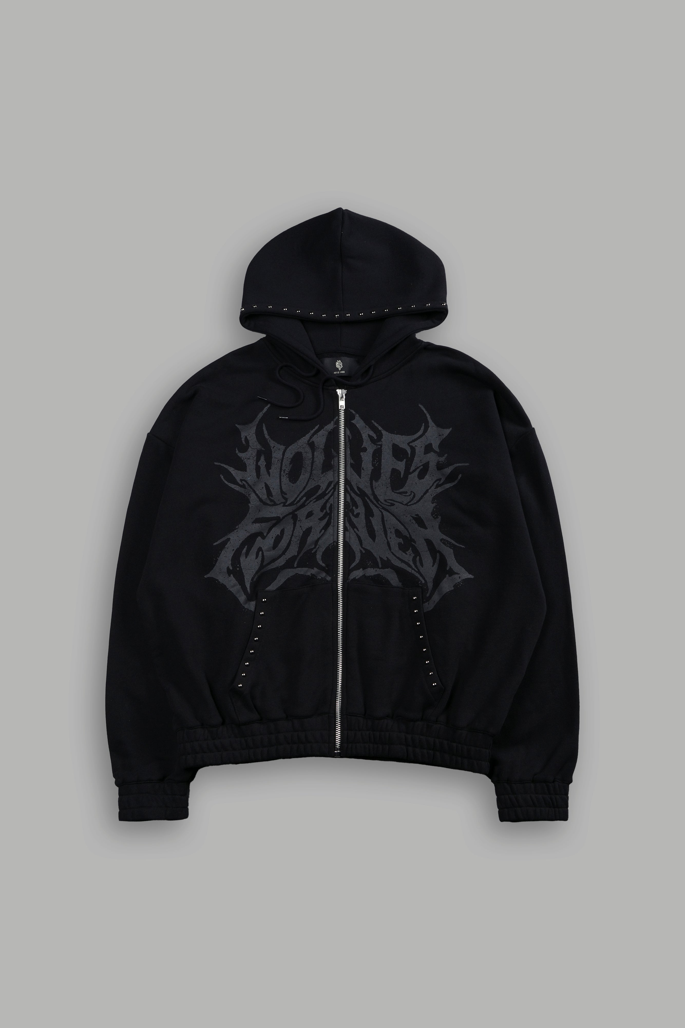 Black Mourning Star Chambers Zip-Up Hoodie