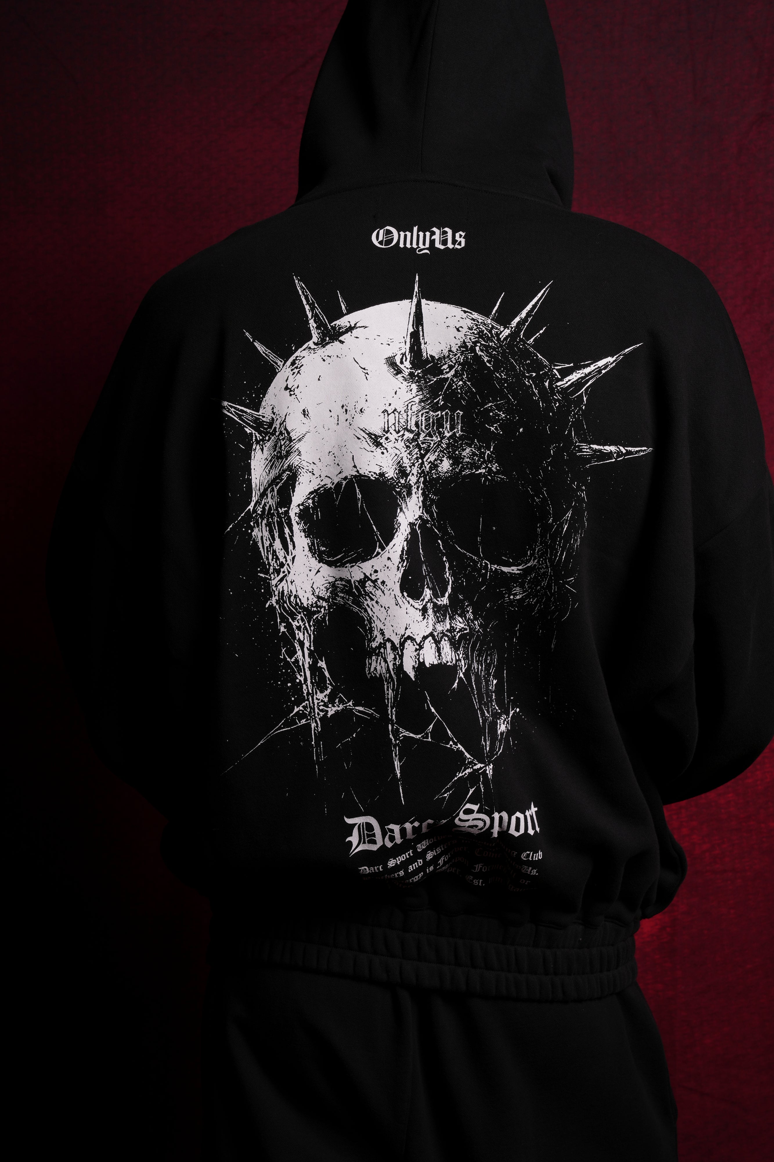 Black Mourning Star Chambers Zip-Up Hoodie