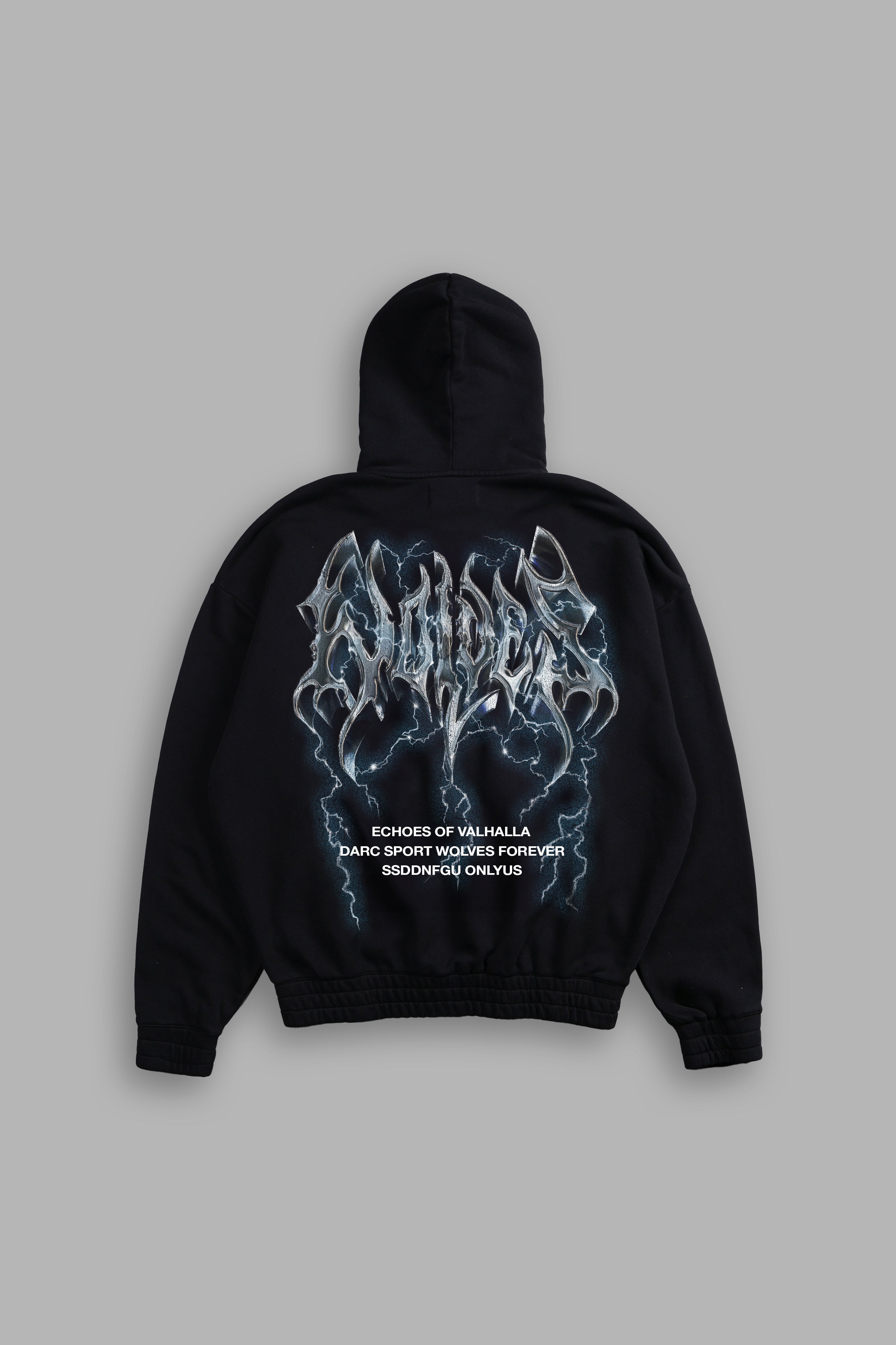 Black Chambers Zip Hoodie – Durable & Stylish
