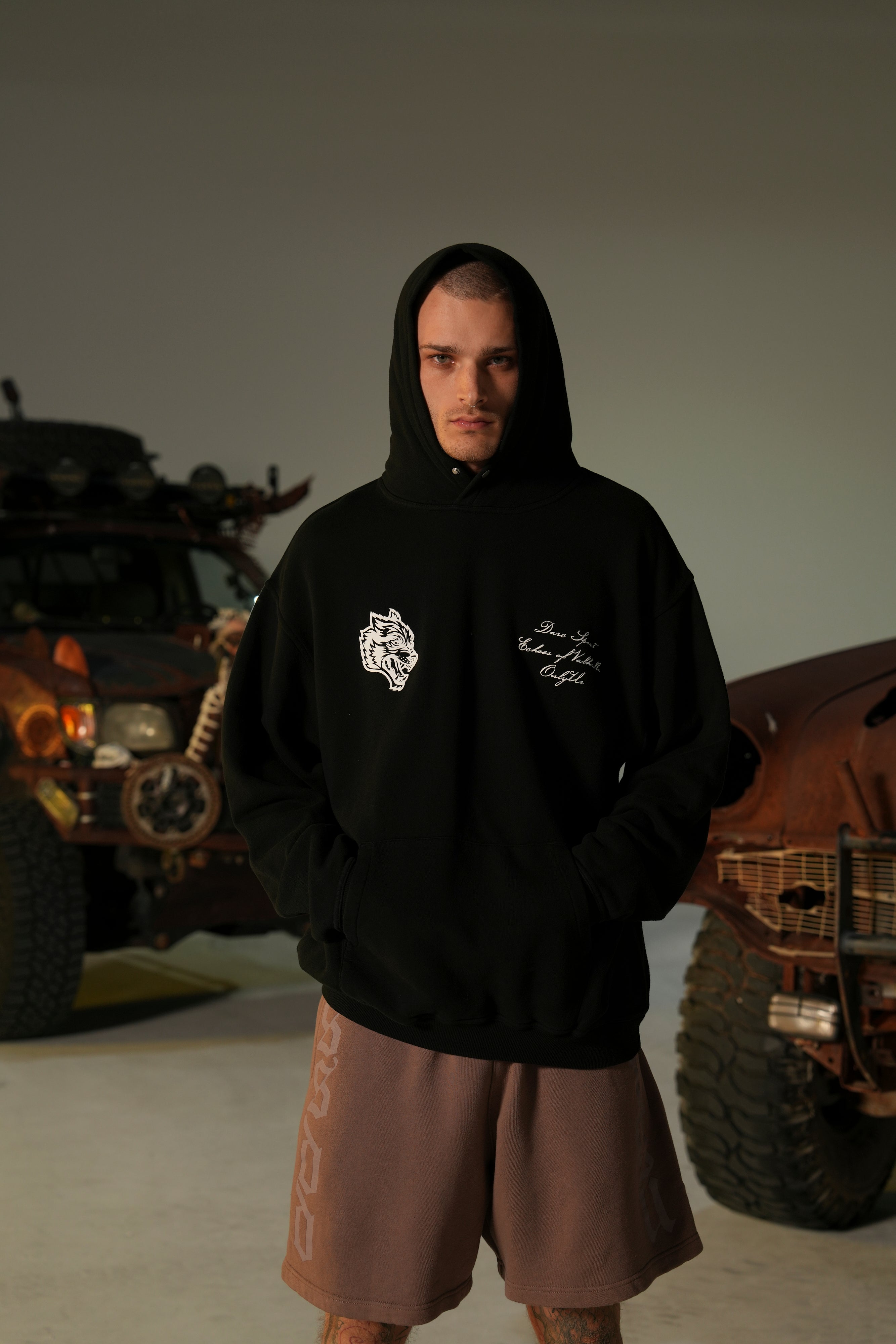 Black Pierce Hoodie by God Of Thunder