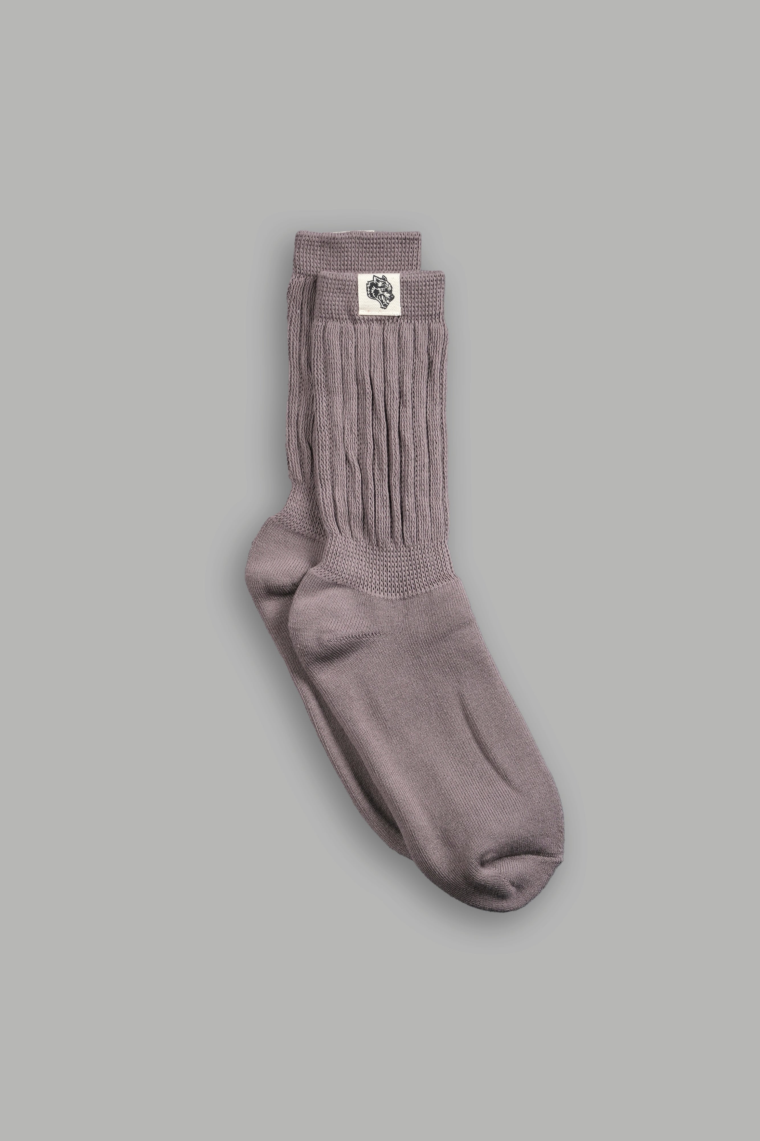 Norse Purple Comfy Socks by Wolf Patch V2