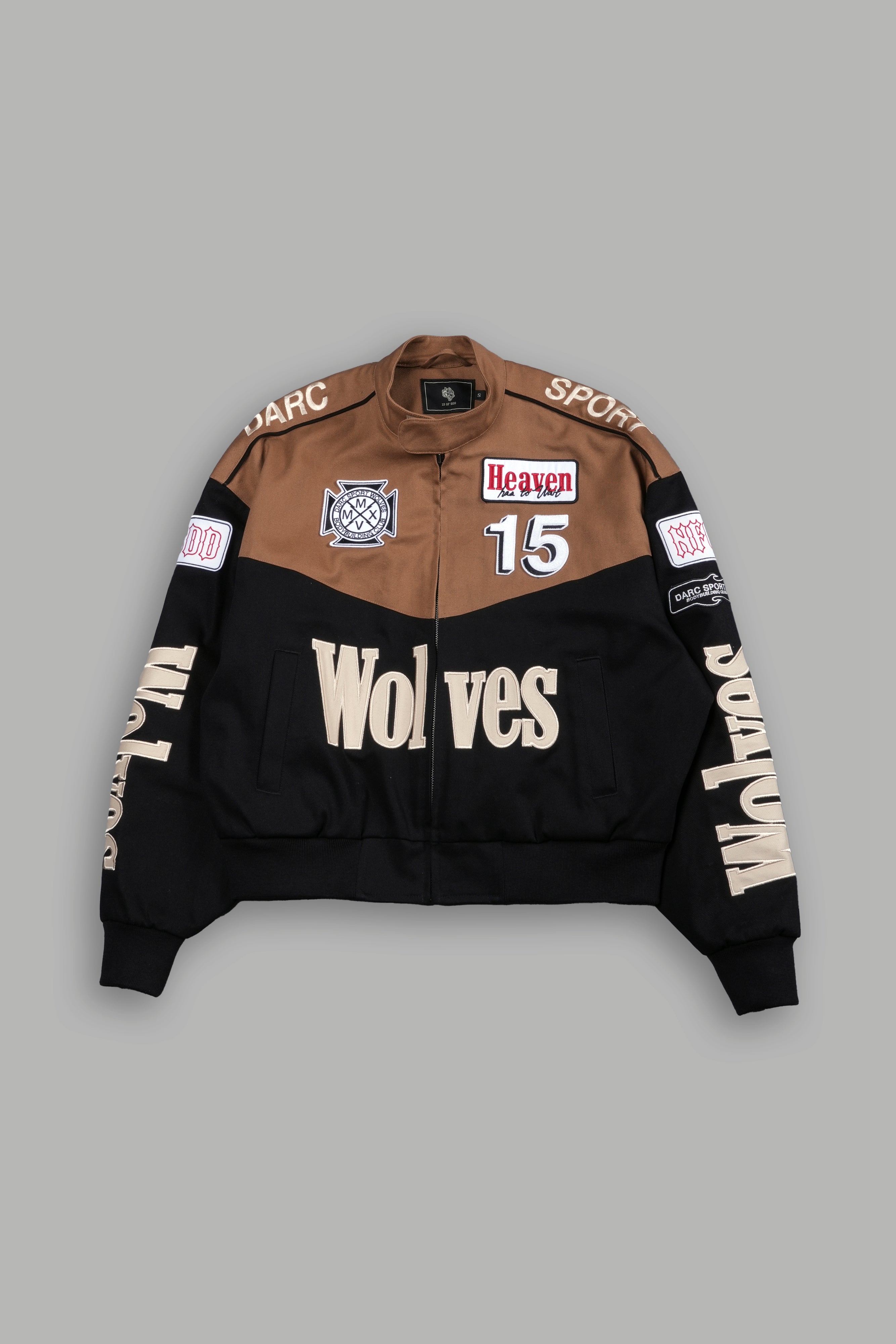 Gordon Black/Brown Racing Jacket for Men & Women