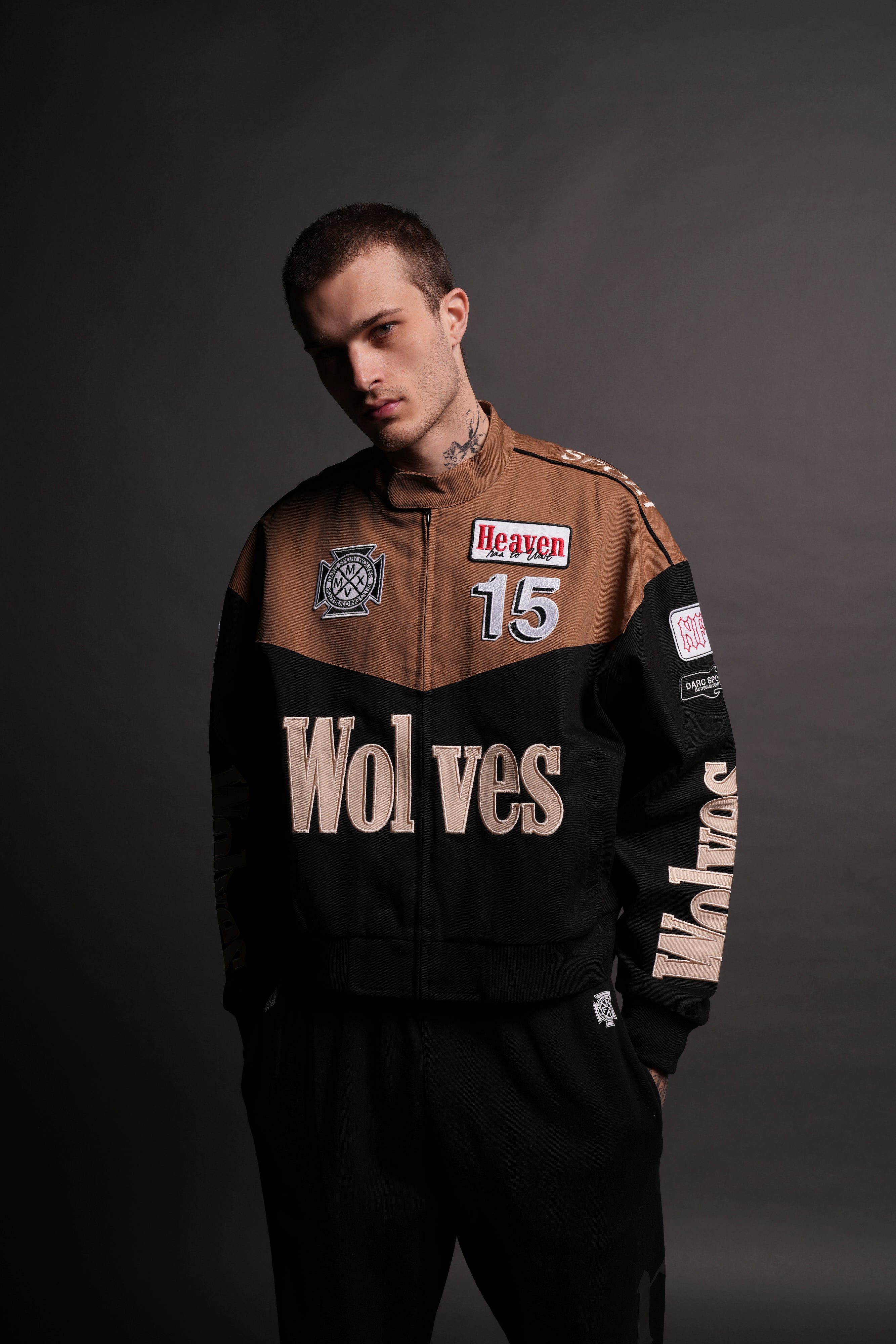 Gordon Black/Brown Racing Jacket for Men & Women